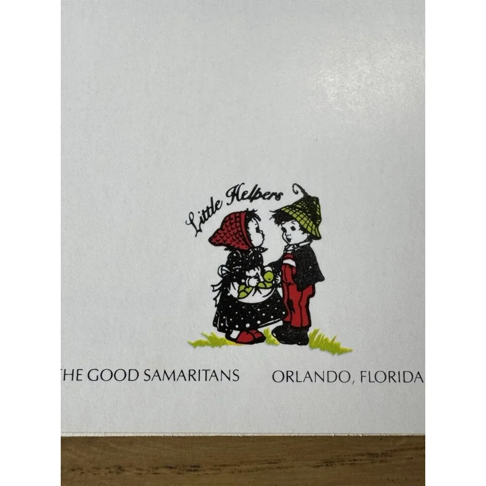The Good Samaritans Little‎ Helpers Get Well Soon Greeting Card 1987 USA Made